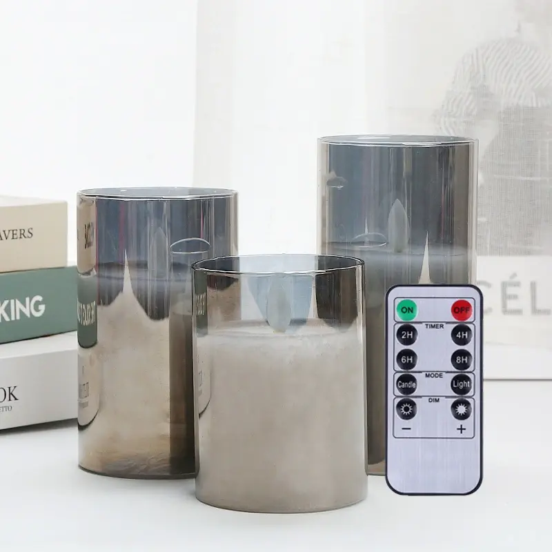 Miniatura: battery operated glass led candles