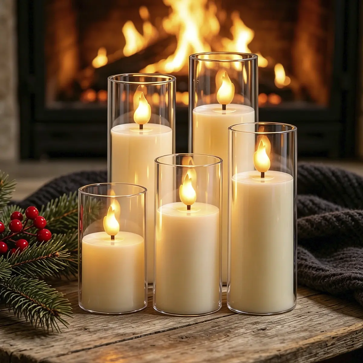 electronic LED candles battery operated