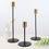 Thumbnail: metal gold candle holder