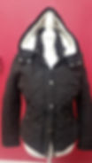 Black Winter Jacket with Soft Faux Fur Removable Hood