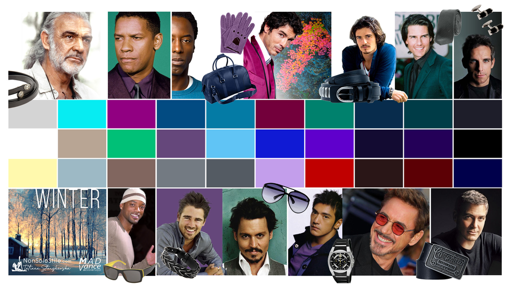 Цветотип внешности мужчин