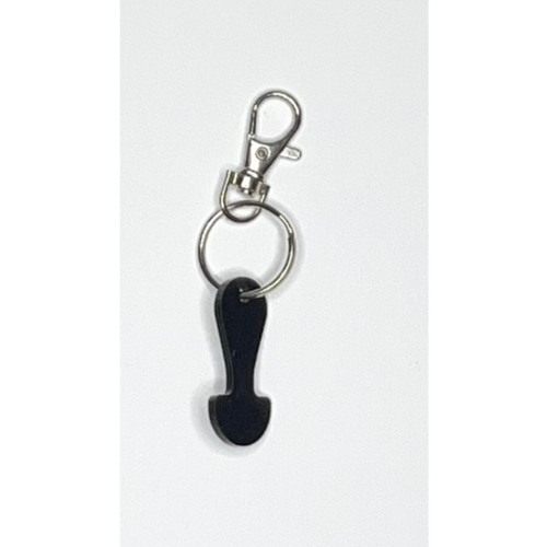 TT1 Trolley Token Keyring Black Unique Treasures