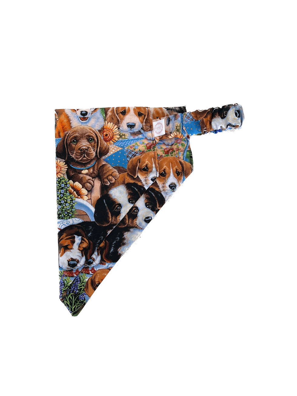 Slip on Dog Bandana Double Sided Gorgeous Pups Side