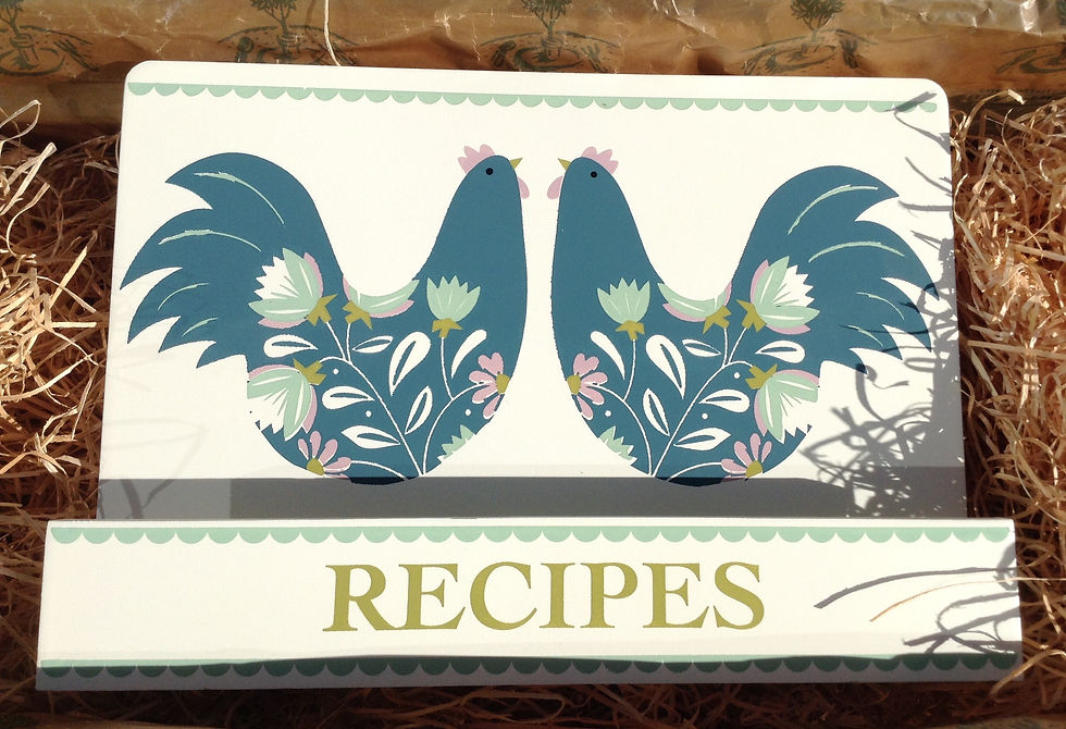 Easter Cottage Recipe Book stand Gisela Graham.jpg