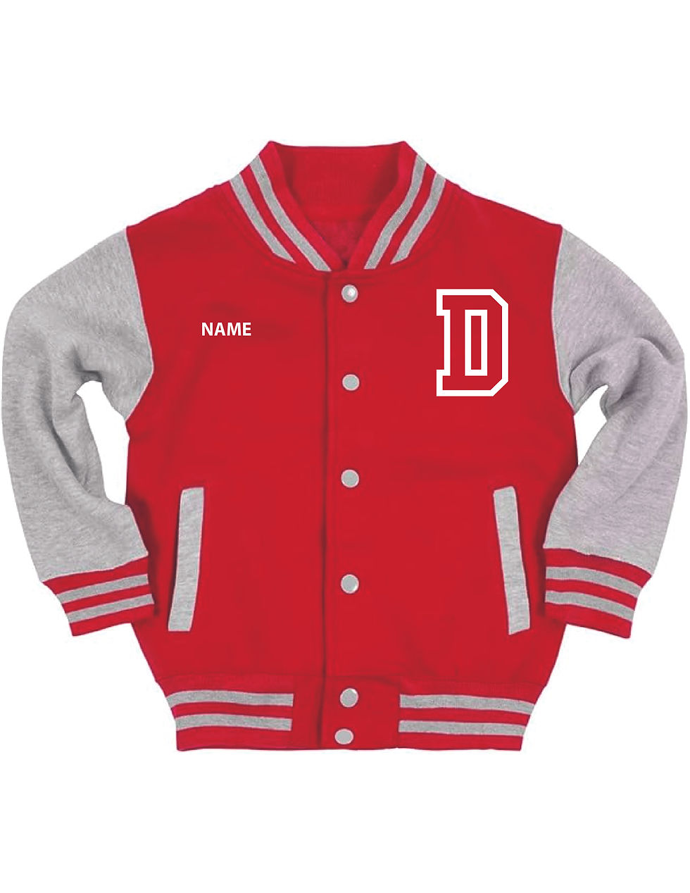 Thumbnail: DCS Letterman Jacket / Embroidered Design (Front) / Screen Printed Design (Back)