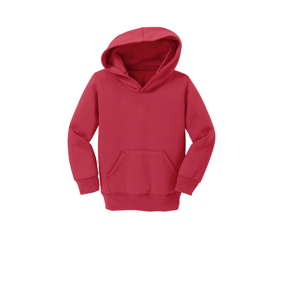 Thumbnail: Personalized Embroidered Toddler Hoodie. Custom Embroidered Front, Dust Bag