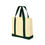 Thumbnail: Personalized Embroidered Two-Tone Shopping Tote