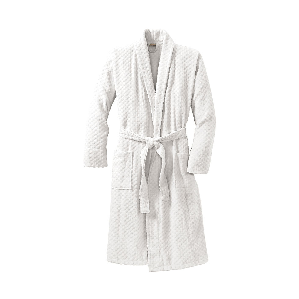 Thumbnail: Personalized Embroidered Set of Two Cotton Robes for Couples