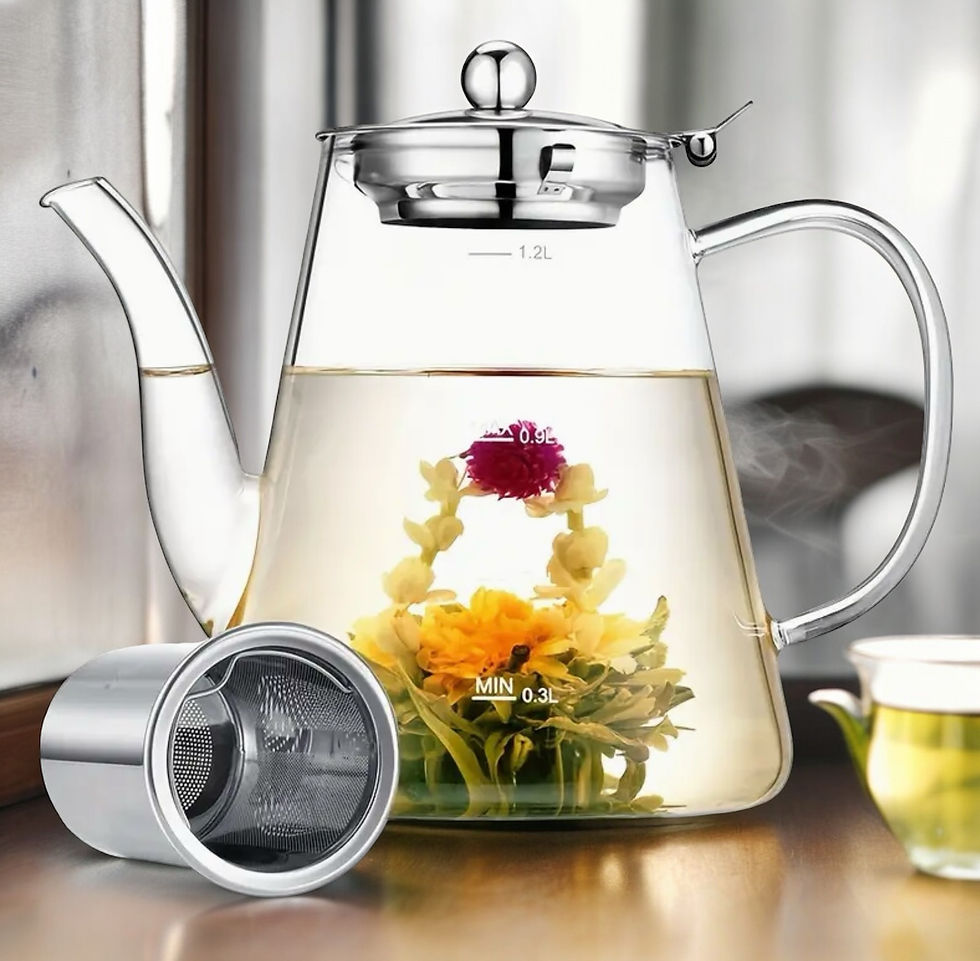 Thumbnail: Large Glass Tea Pot