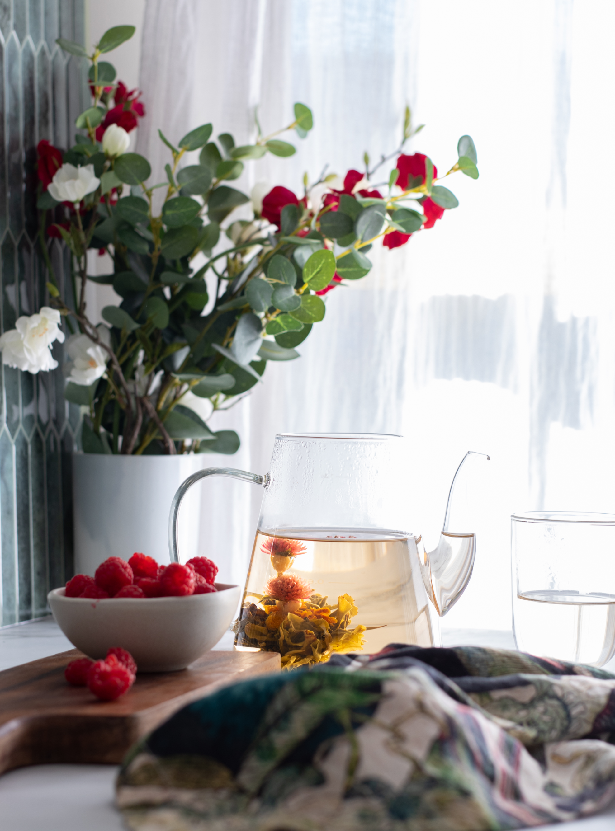 Raspberry Blooming Tea