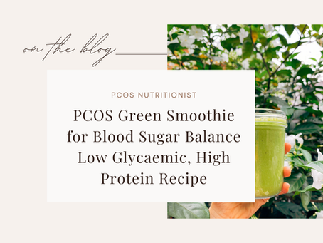PCOS blood sugar balance smoothie recipe