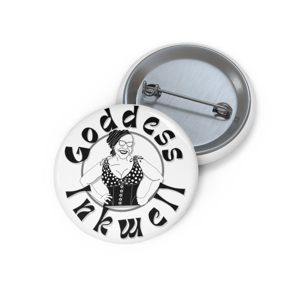 Thumbnail: Goddess Inkwell -- Custom Pin Buttons