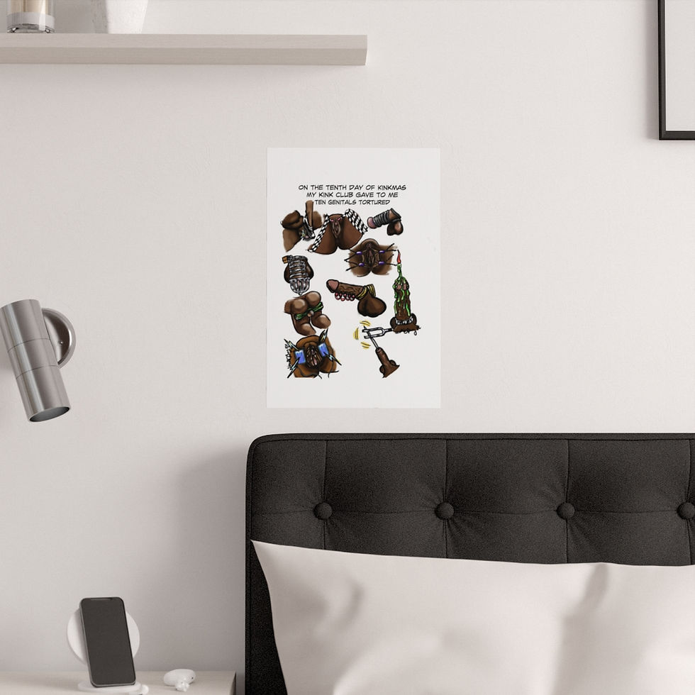 Thumbnail: Tenth day of Kinkmas - Satin Posters (210gsm)