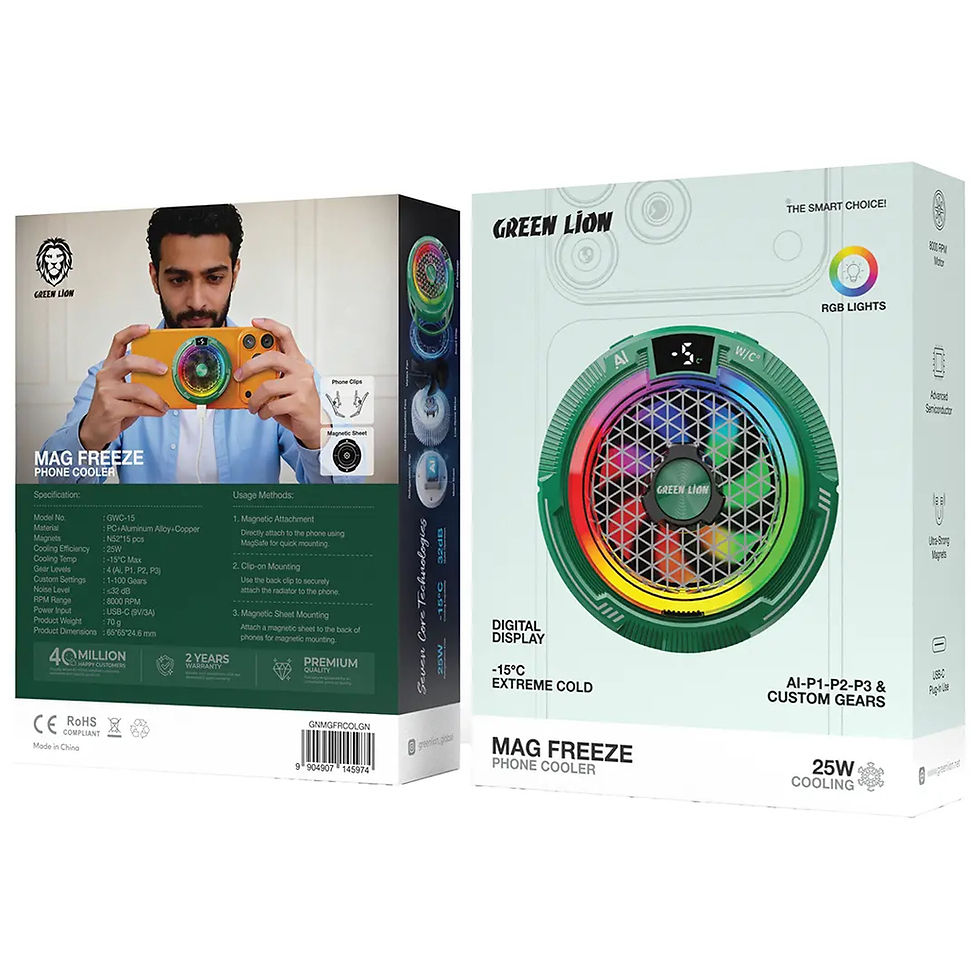 Thumbnail: Green Lion Mag Freeze Phone Cooler - Green