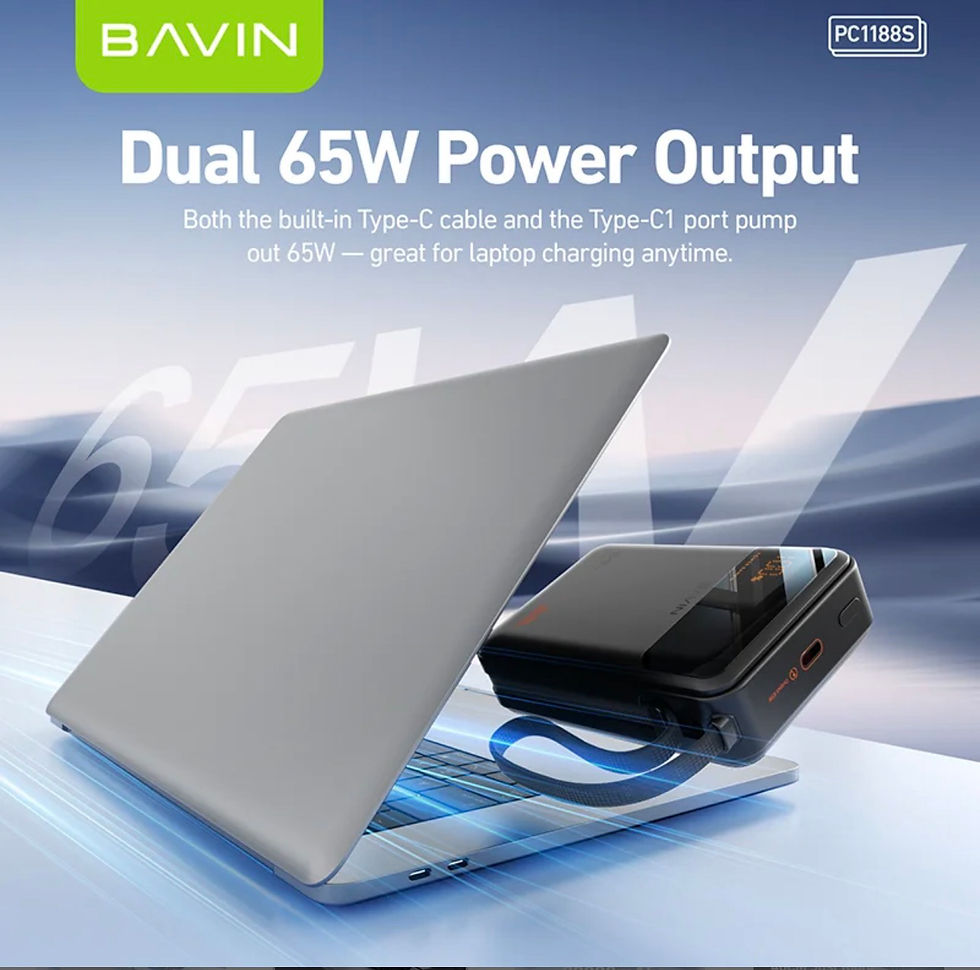Thumbnail: Bavin Powerbank 20,000mah 65W