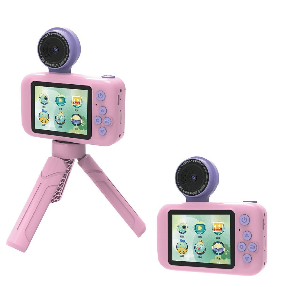 Thumbnail: Porodo Lifestyle Kids Flip Digital Camera With Tripod Stand