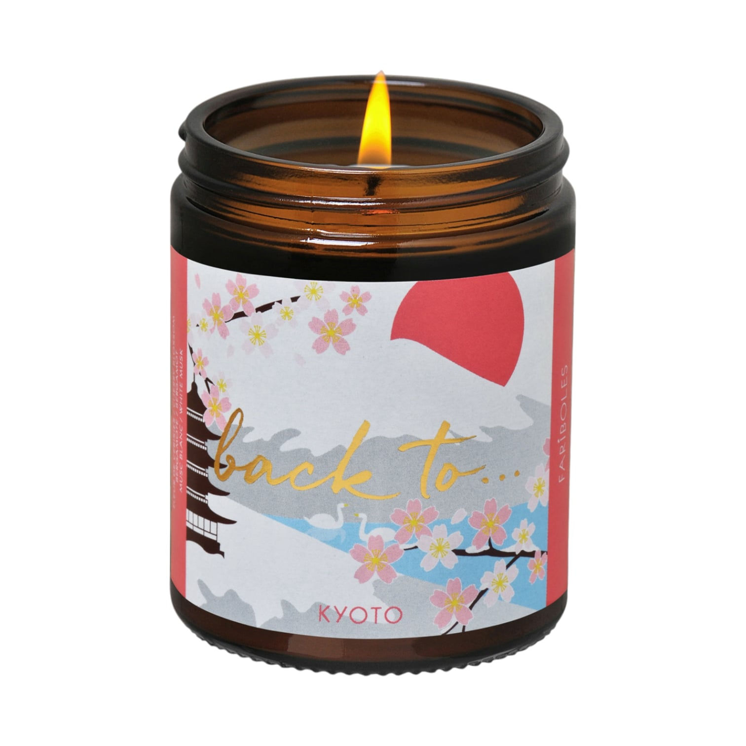 Bougie artisanale parfumée "Back to Kyoto" 140g FARIBOLES