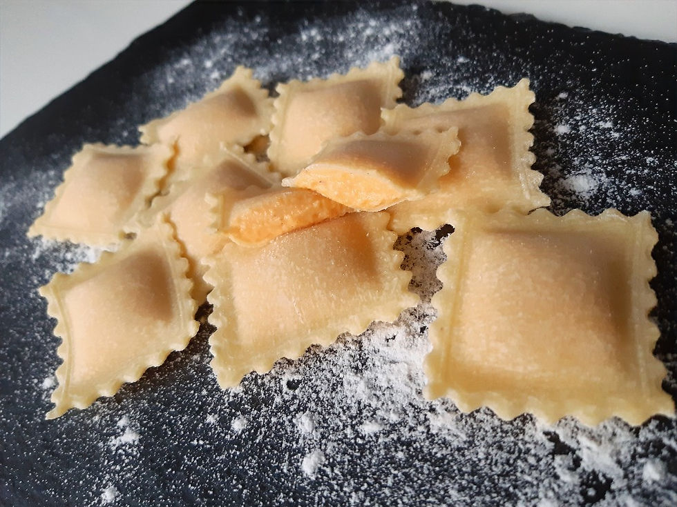 Ravioli with Pumpkin & Gorgonzola