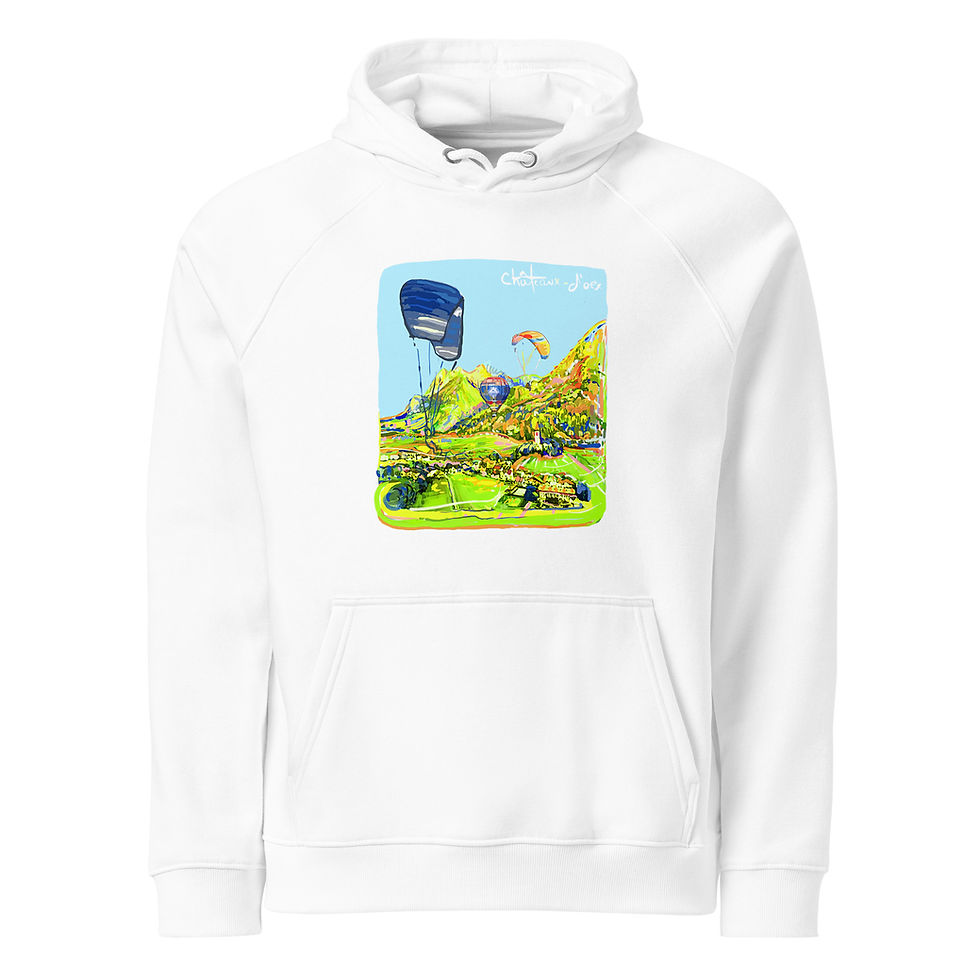 Miniature : Hoodie "Château-d'Oex" eco raglan unisex