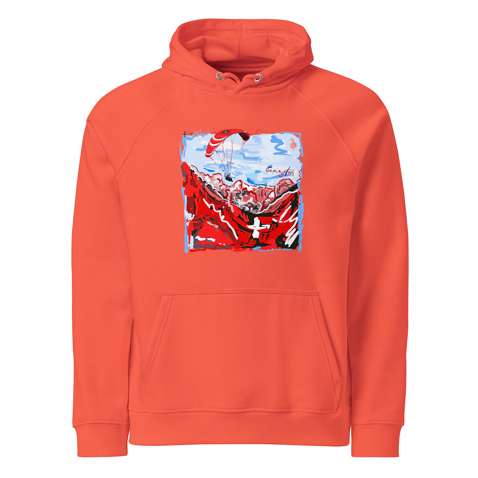 Thumbnail: Hoodie "Gummfluh" eco raglan unisex