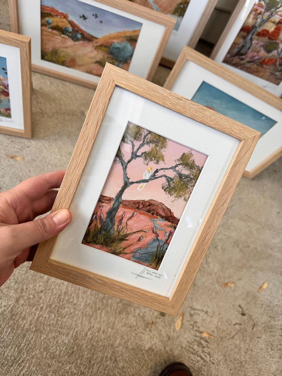 Original soft pastel painting ‘Mini world #2’