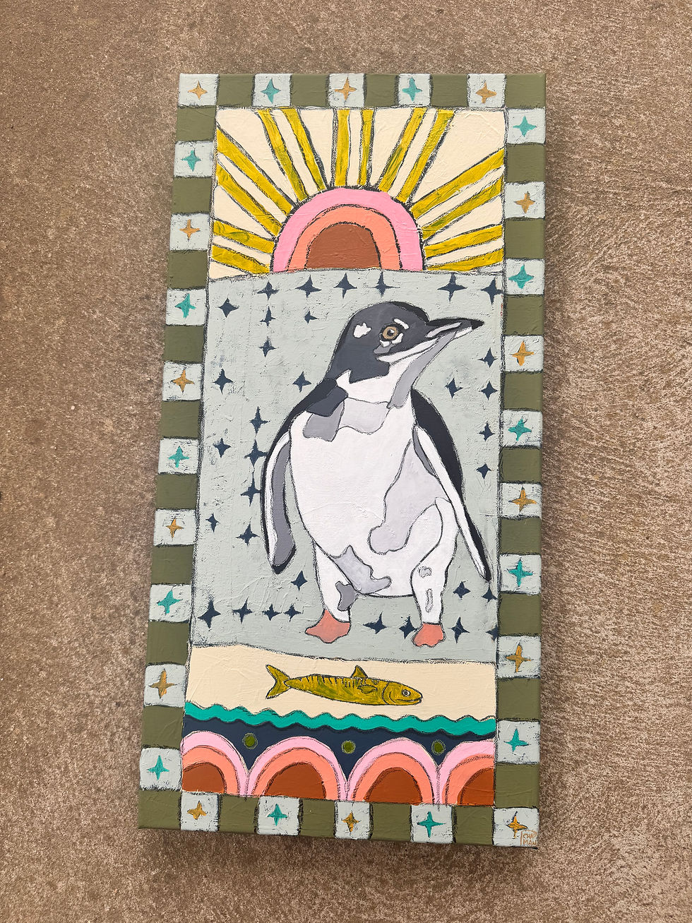 Original painting ‘Percy’ the Penguin.