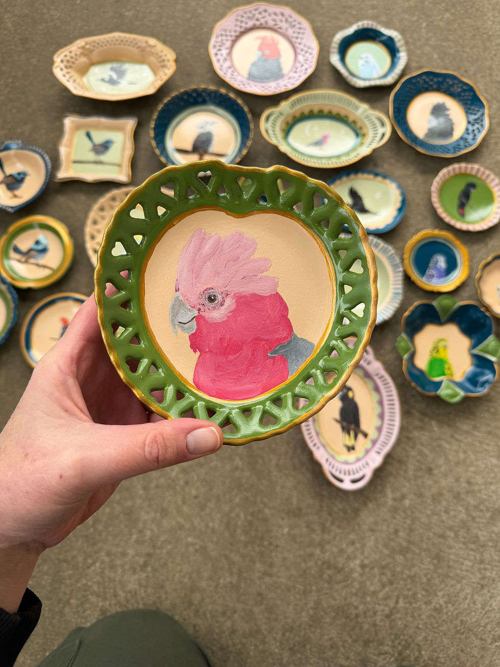 Thumbnail: Large Galah Dish (Heart shape)