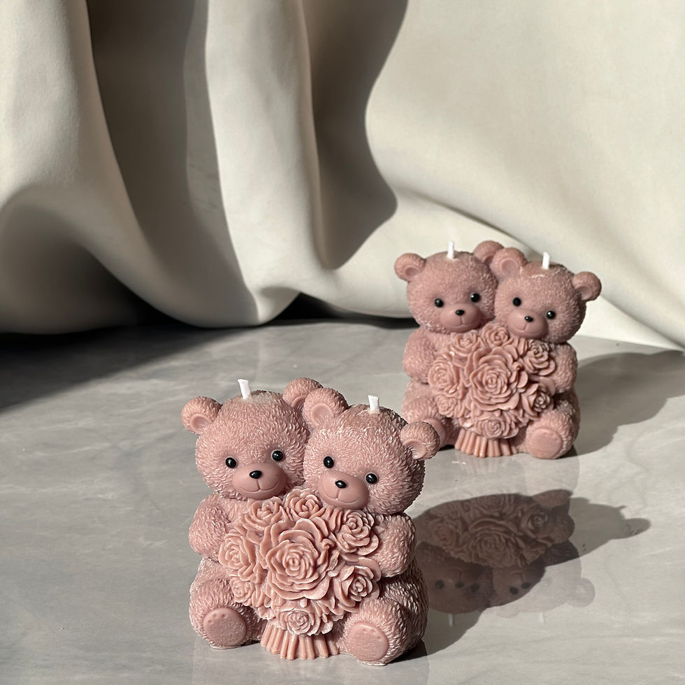 Kerzenfigur Paar Sojawachs handgemacht Österreich