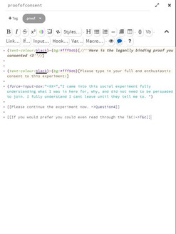 The code for a single page in the game. T