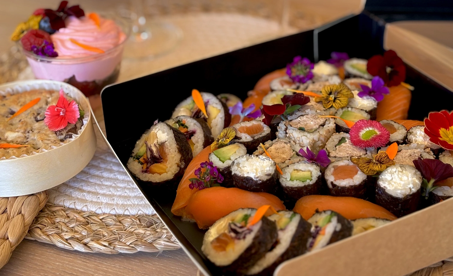 Arranged Food and Objects