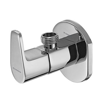 Plumber Bathware Aura ARA-2105M Angle Cock Medium with Wall Flange