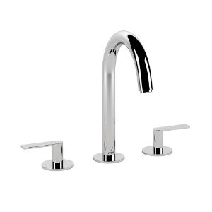 Jaquar LAGUNA 3-Hole Basin Mixer with Pipe Spout - Chrome