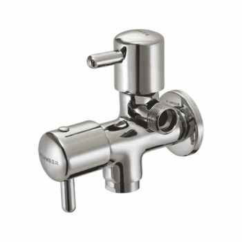 Plumber Bathware Atom ATM-0209 Bib Cock Two-Way with Wall Flange