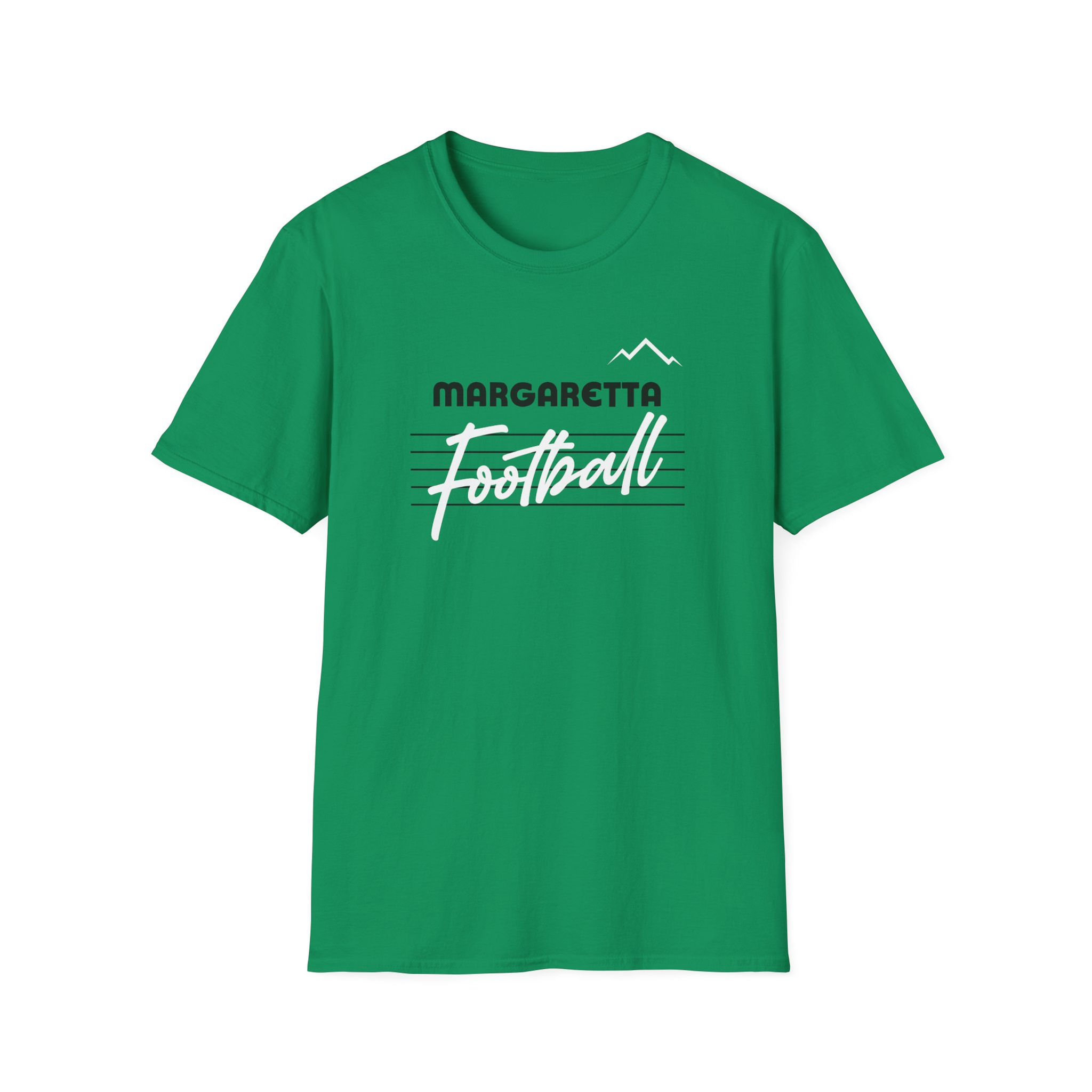Margaretta Retro Football Softstyle® Unisex Cotton T-Shirt