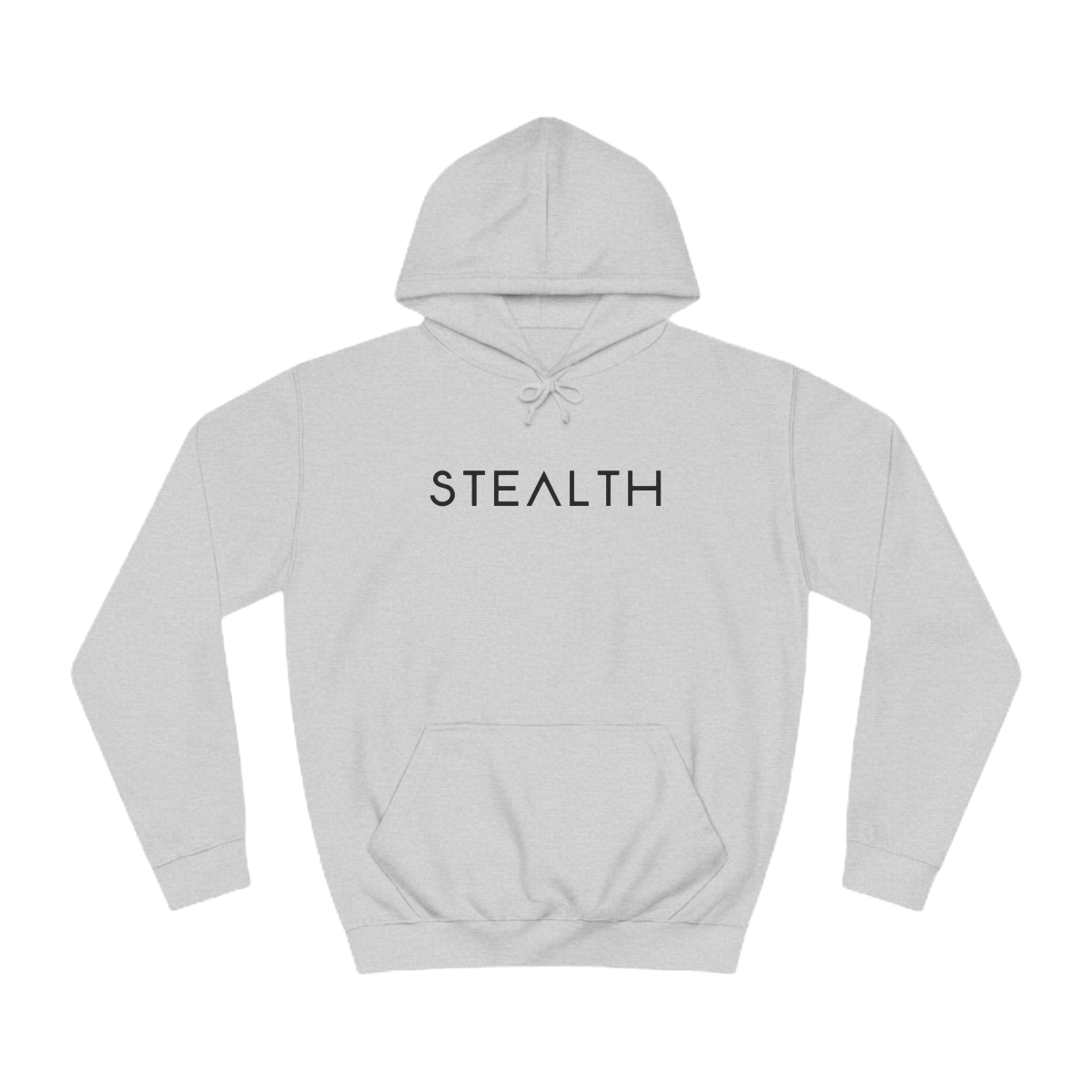 Stealth College Hoodie - Black Wordmark