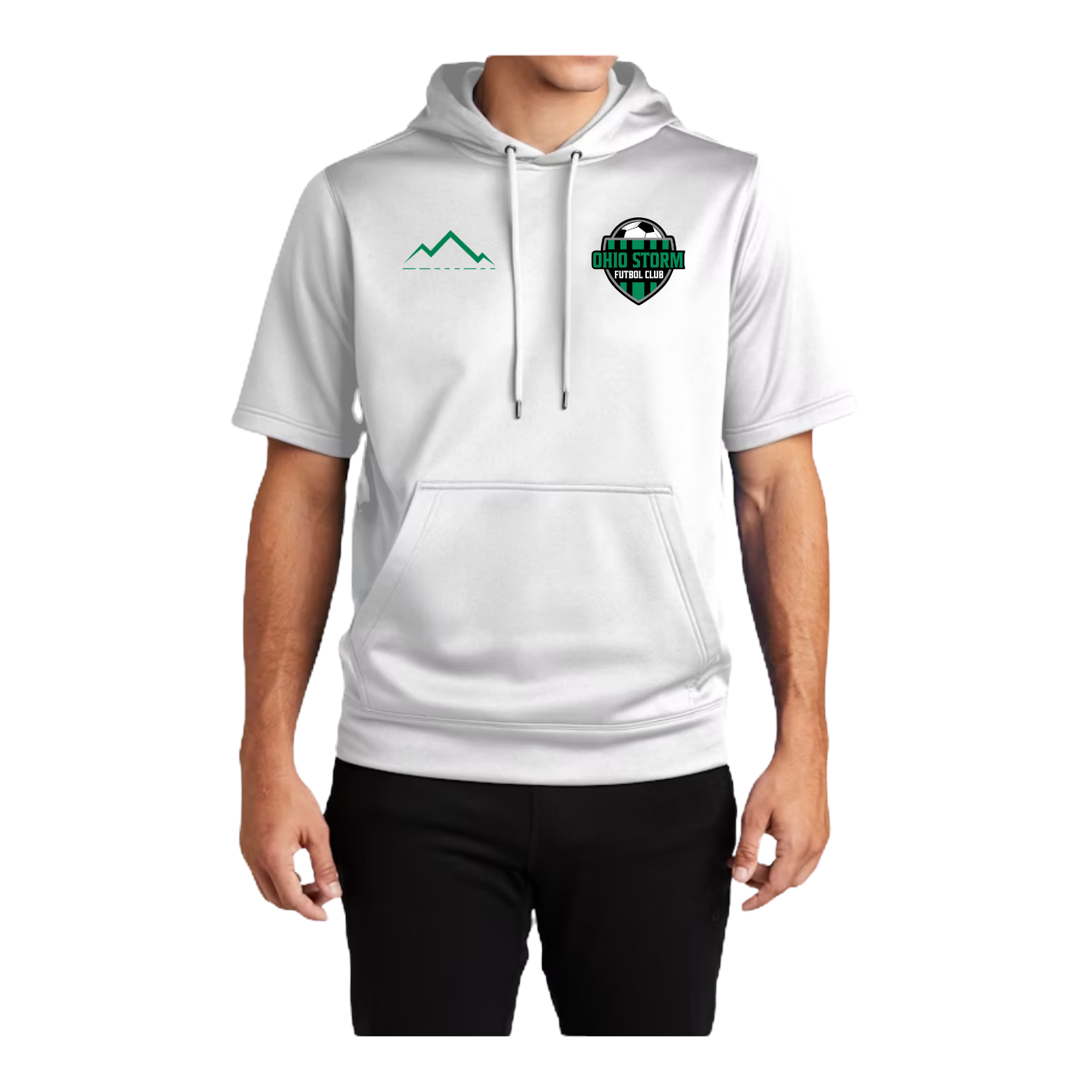 OSFC Shield Sport-Wick Fleece Short Sleeve Hooded Pullover