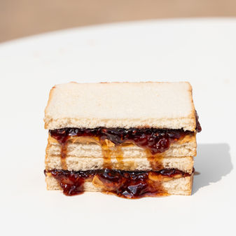 Crunchy peanut butter and Jam