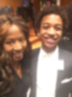 Dr. LaMenta Sweetie Conway pictured on award night, January 4, 2017 with Karl Wilson, St. Rita High School.