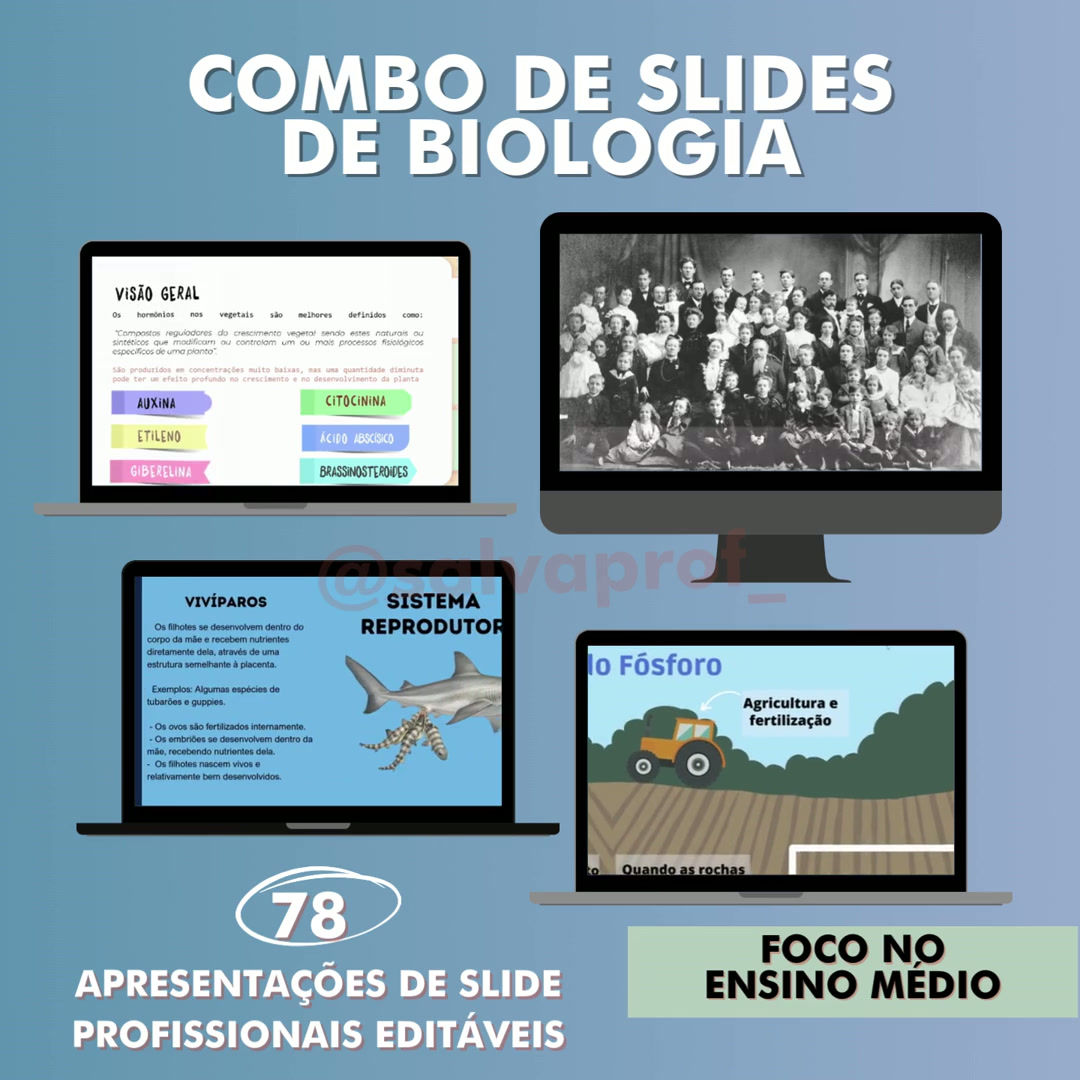 COMBO DE SLIDES - BIOLOGIA