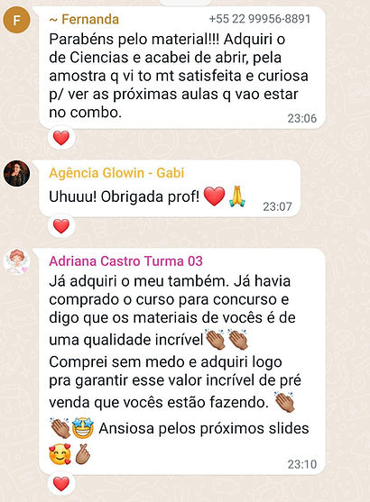 print de um feedback