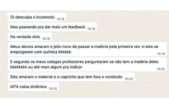 feedback dos combos