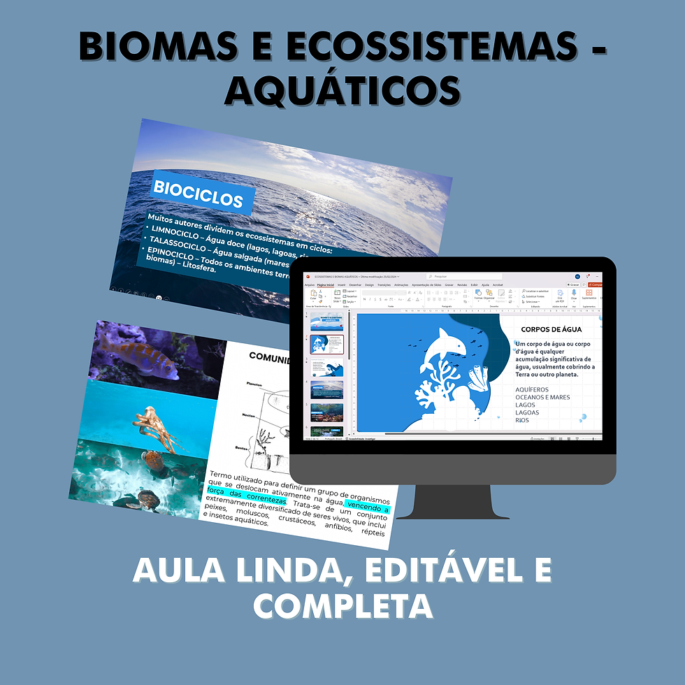 SLIDE - BIOMAS E ECOSSISTEMAS AQUÁTICOS