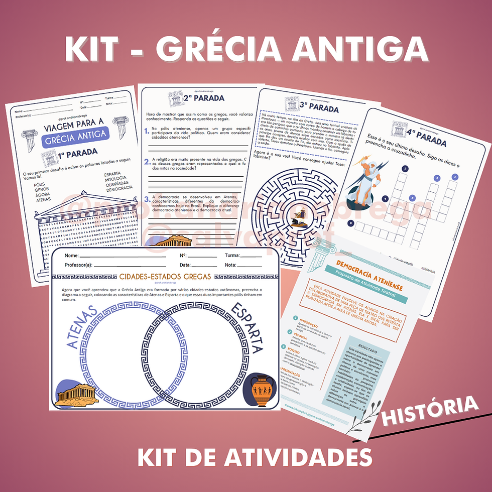 KIT DE ATIVIDADES - GRÉCIA ANTIGA