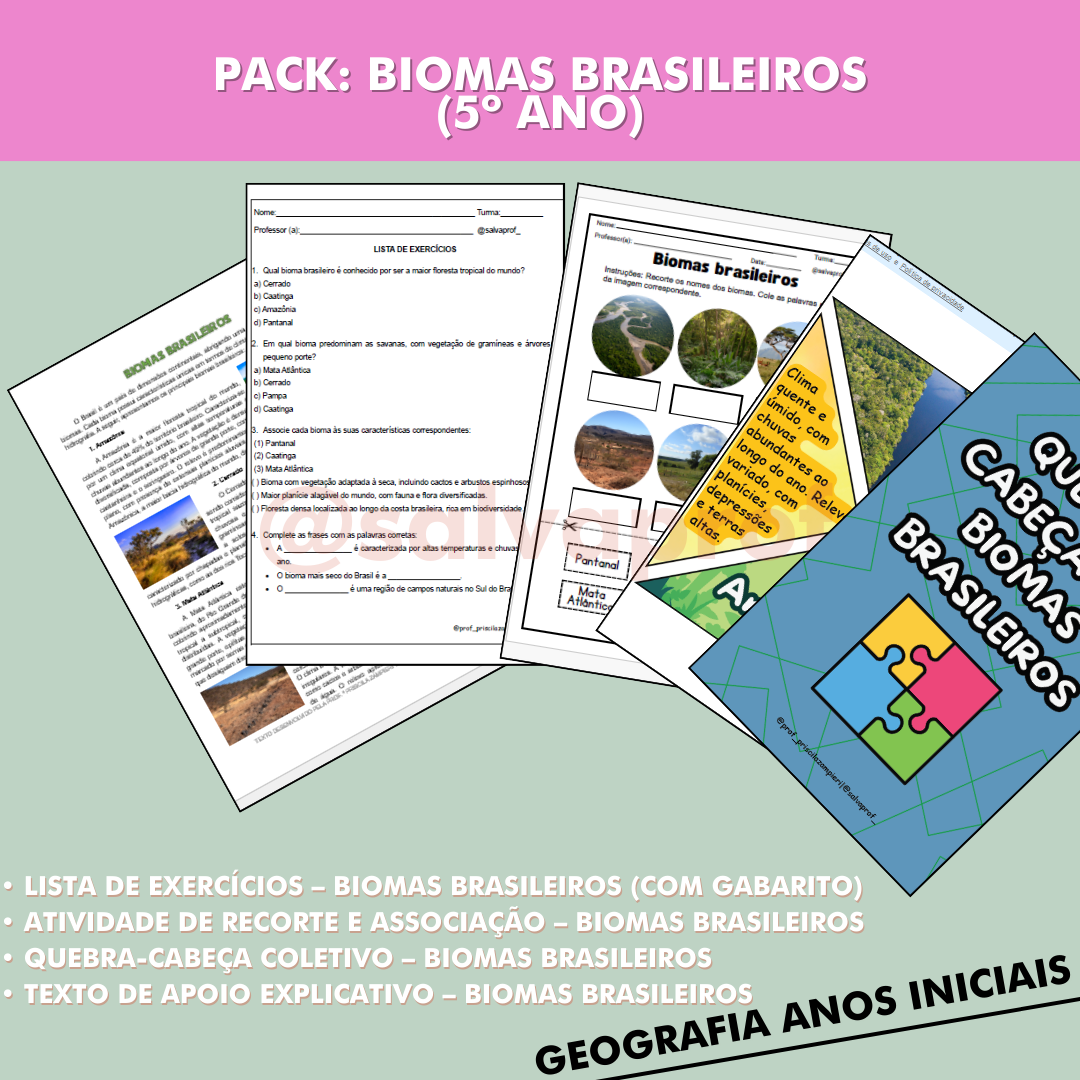 Pack: Biomas Brasileiros (5º ano)