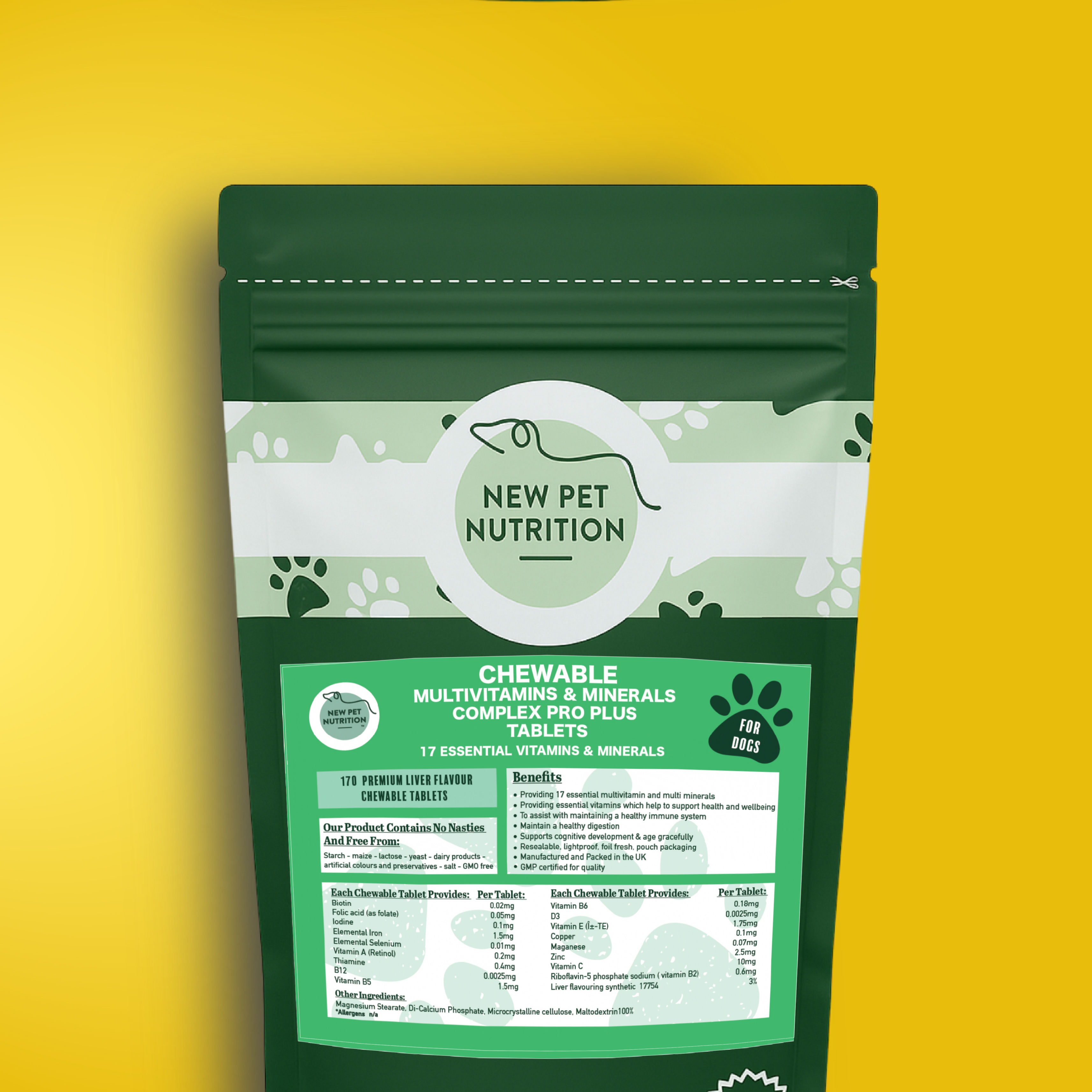 Multivitamins & Minerals 170  Chewable Tablets