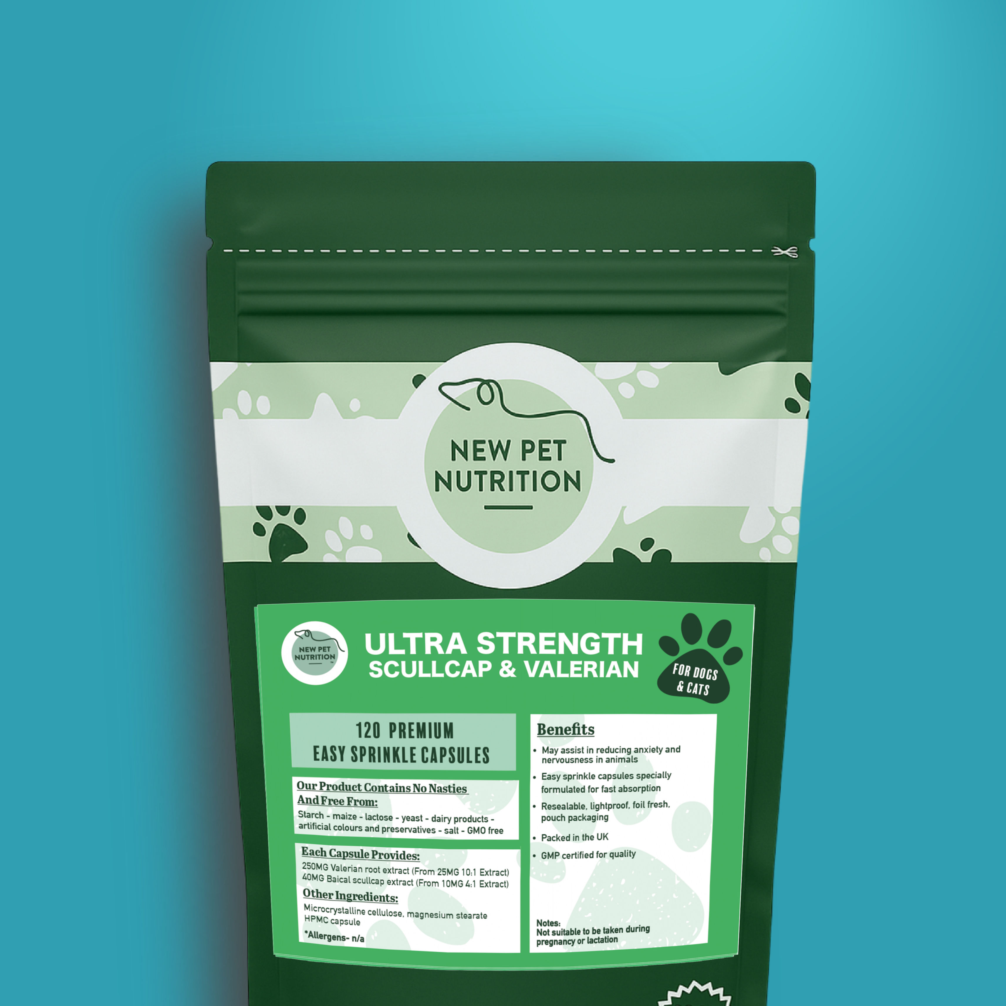 Scullcap & Valerian  120 Sprinkle Capsules