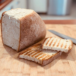 a large loaf of bread that has been sliced