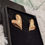 Thumbnail: Hollow Heart Shaped - Stainless Steel Gold Earrings 