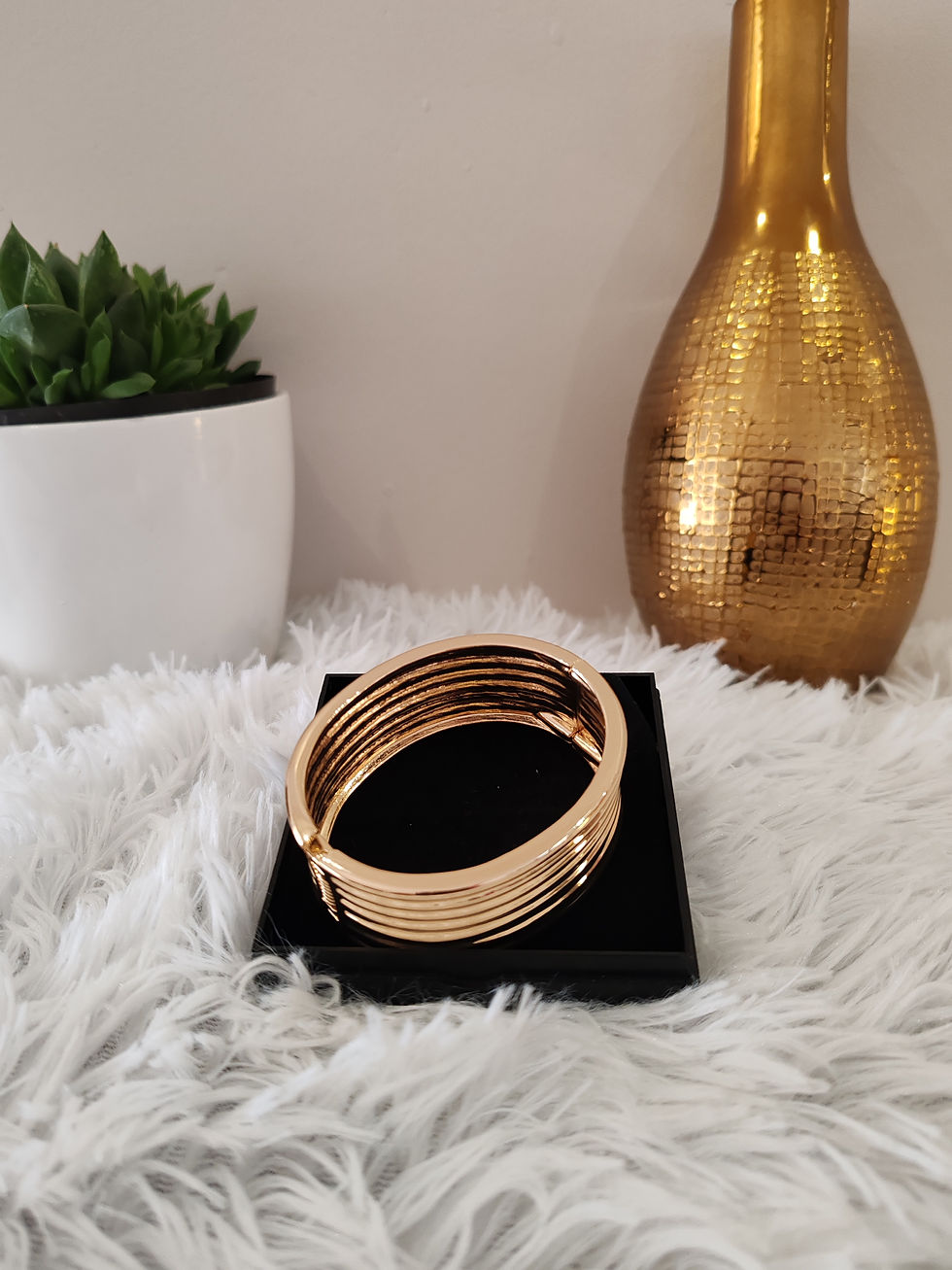 Thumbnail: Cuff Chunky Stainless Steel Bangle 