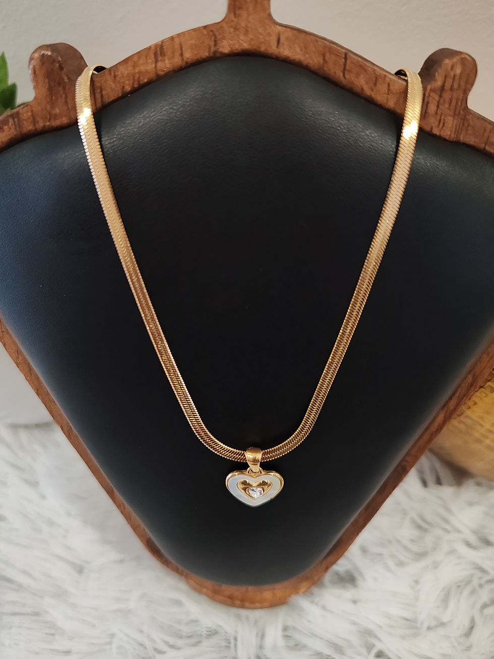 Thumbnail: Heart in Heart Pendant - Stainless Steel Necklace 